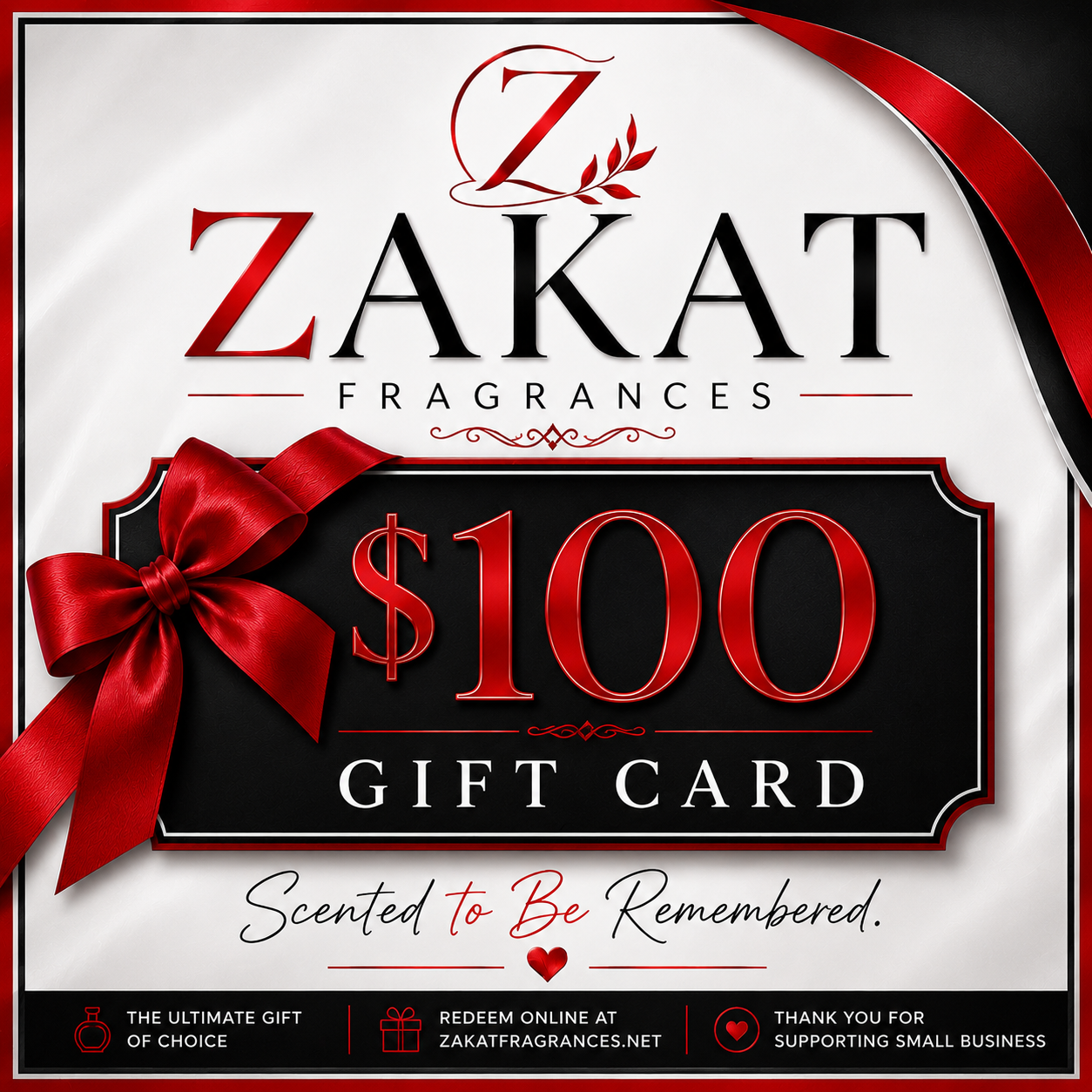 $100 Zakat Fragrances Gift Card