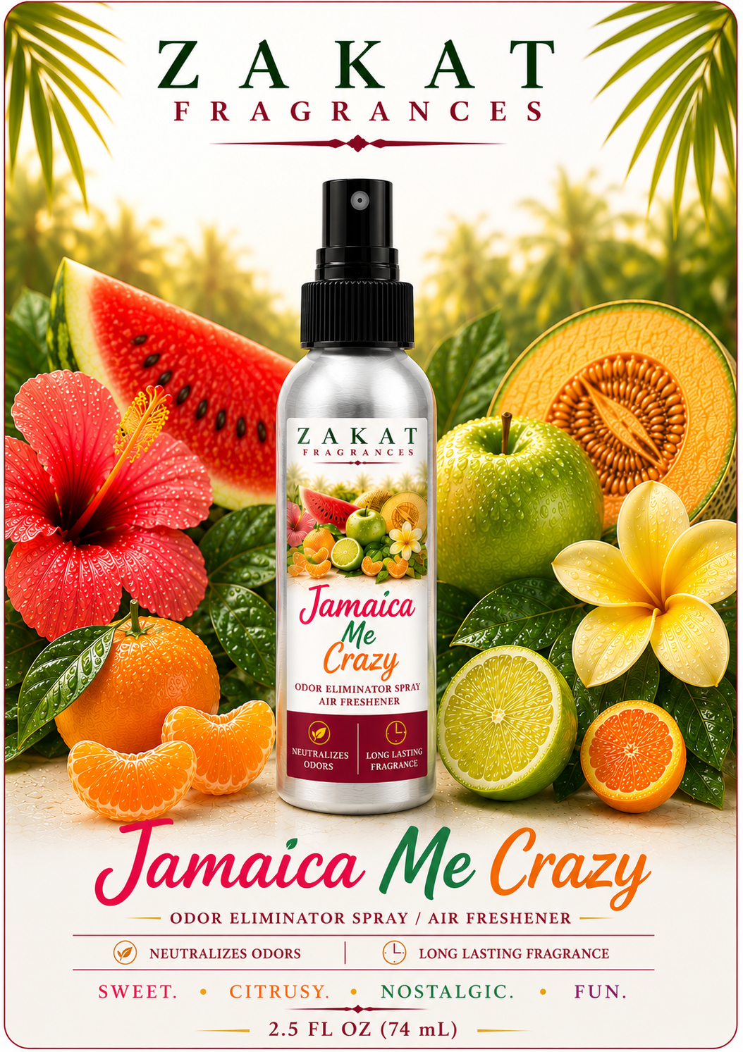 Jamaica Me Crazy Odor Eliminator Spray / Air Freshener