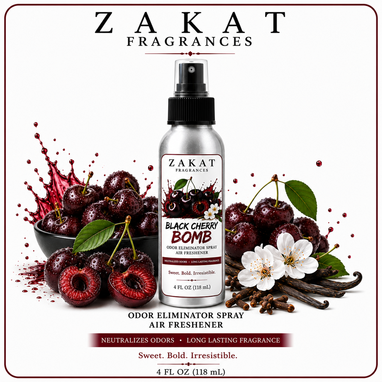 Black Cherry Bomb Odor Eliminator Spray / Air Freshener