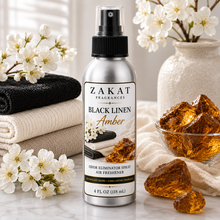 Black Linen Amber Odor Eliminator Spray