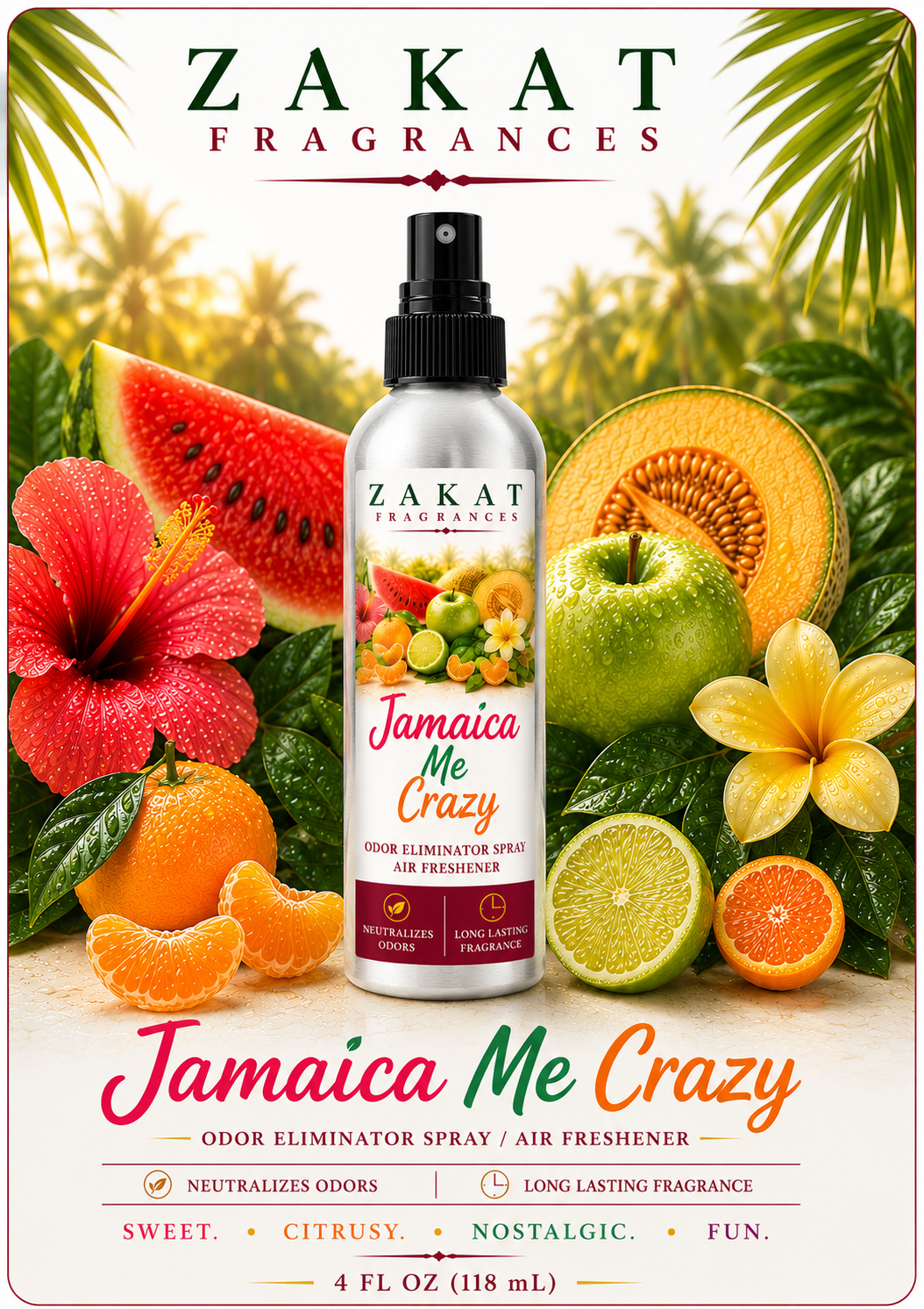 Jamaica Me Crazy Odor Eliminator Spray / Air Freshener