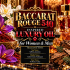 Baccarat Rouge 540 Inspired Luxury Oil