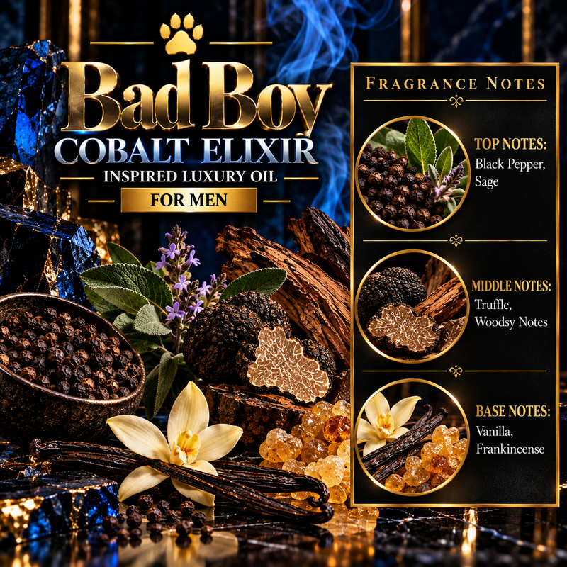 Bad Boy Cobalt Elixir Inspired Luxury Oil for Men