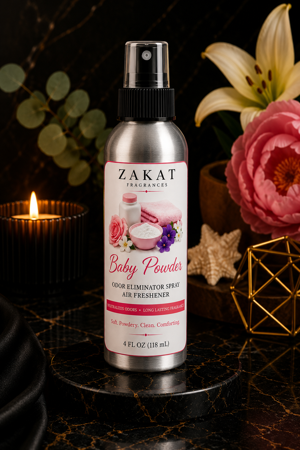 Baby Powder Odor Eliminator Spray / Air Freshener
