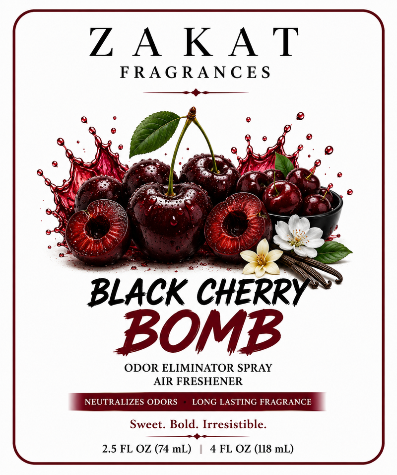 Black Cherry Bomb Odor Eliminator Spray / Air Freshener