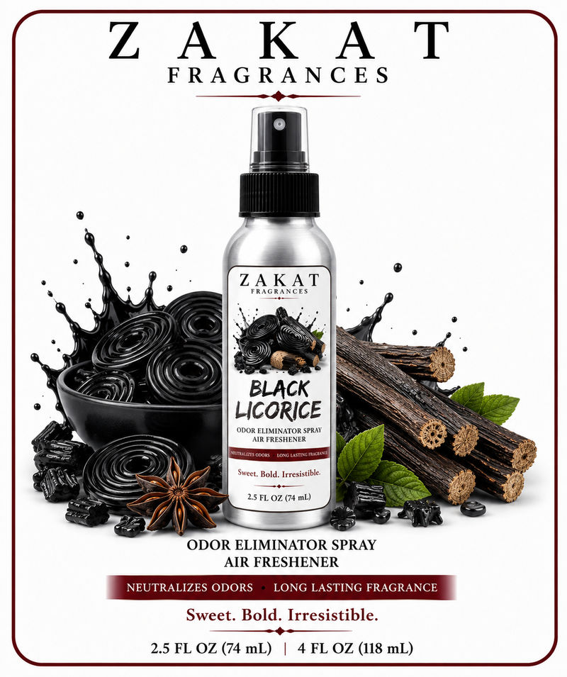Black Licorice Odor Eliminator Spray / Air Freshener
