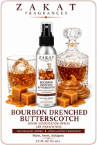 Bourbon Drenched Butterscotch Odor Eliminator Spray / Air Freshener