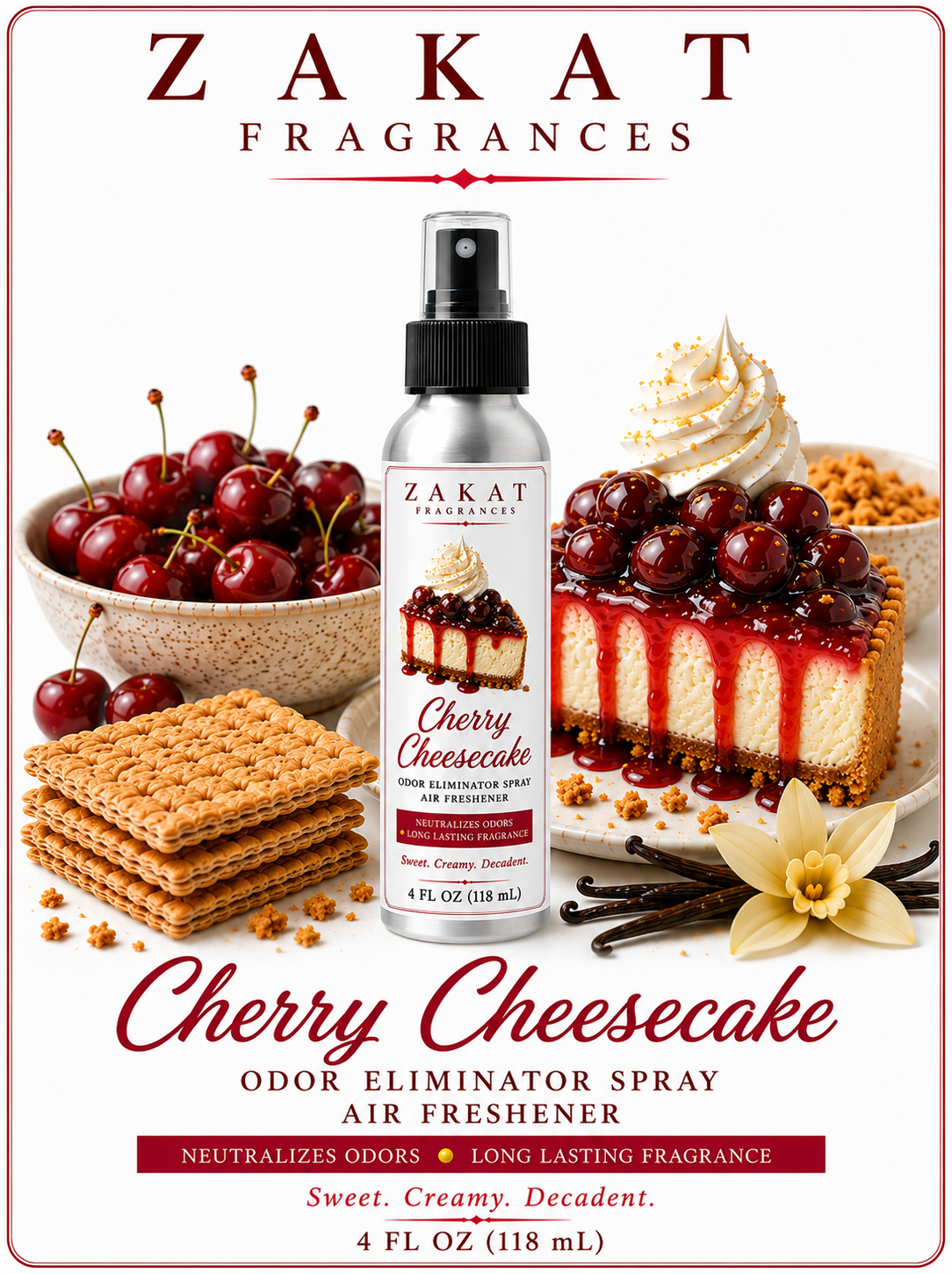 Cherry Cheesecake Odor Eliminator Spray / Air Freshener