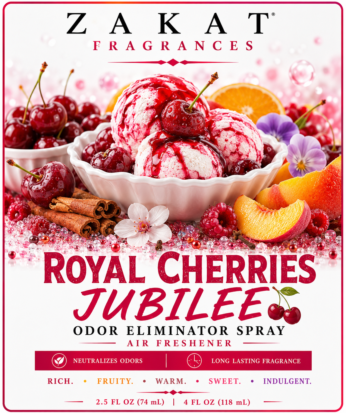 Royal Cherries Jubilee Odor Eliminator Spray / Air Freshener