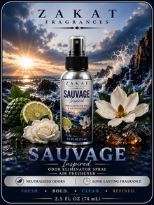 Sauvage Inspired Odor Eliminator Spray / Air Freshener