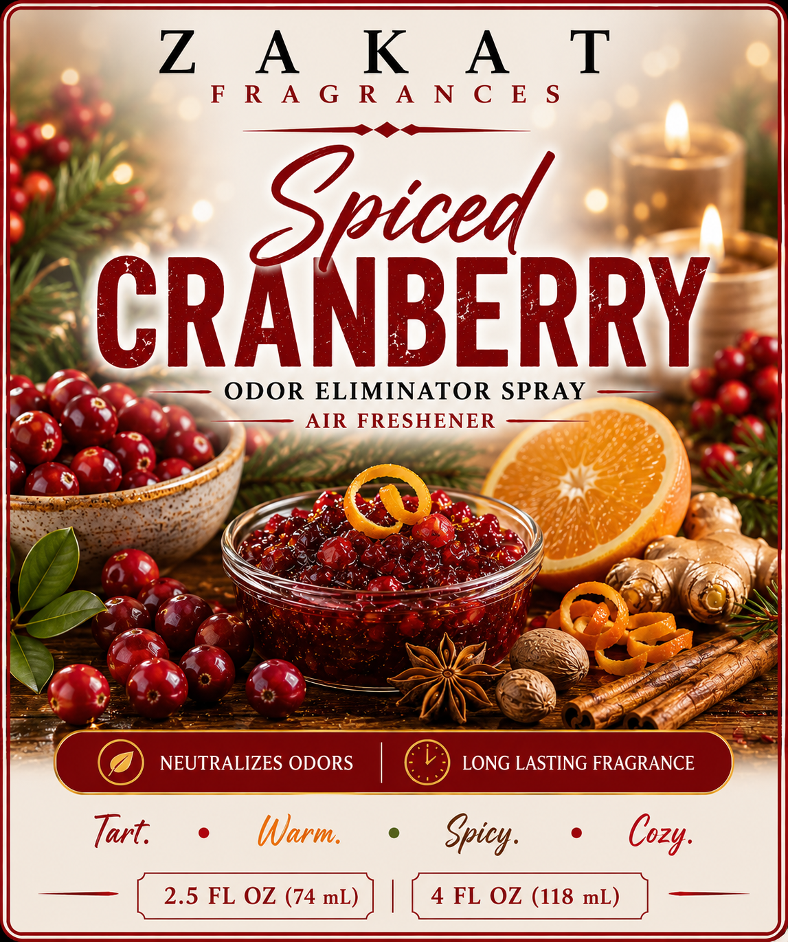 Spiced Cranberry Odor Eliminator Spray