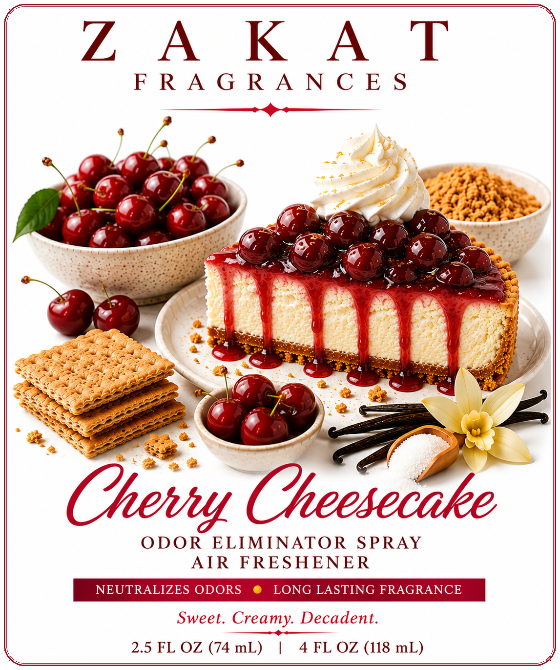 Cherry Cheesecake Odor Eliminator Spray / Air Freshener