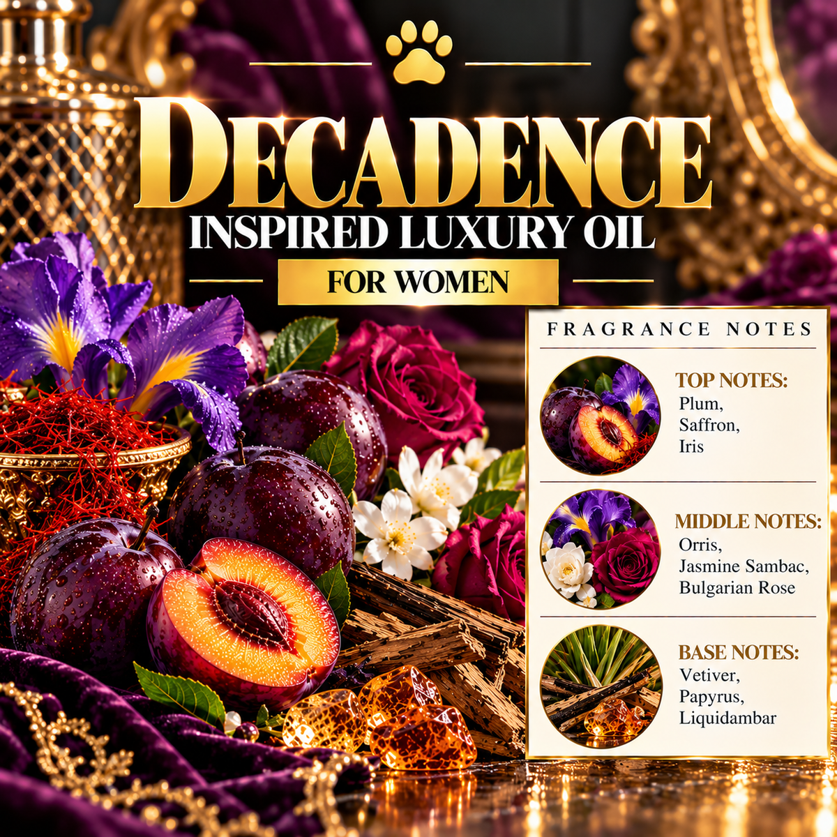 Decadence Inspired Luxury Oil