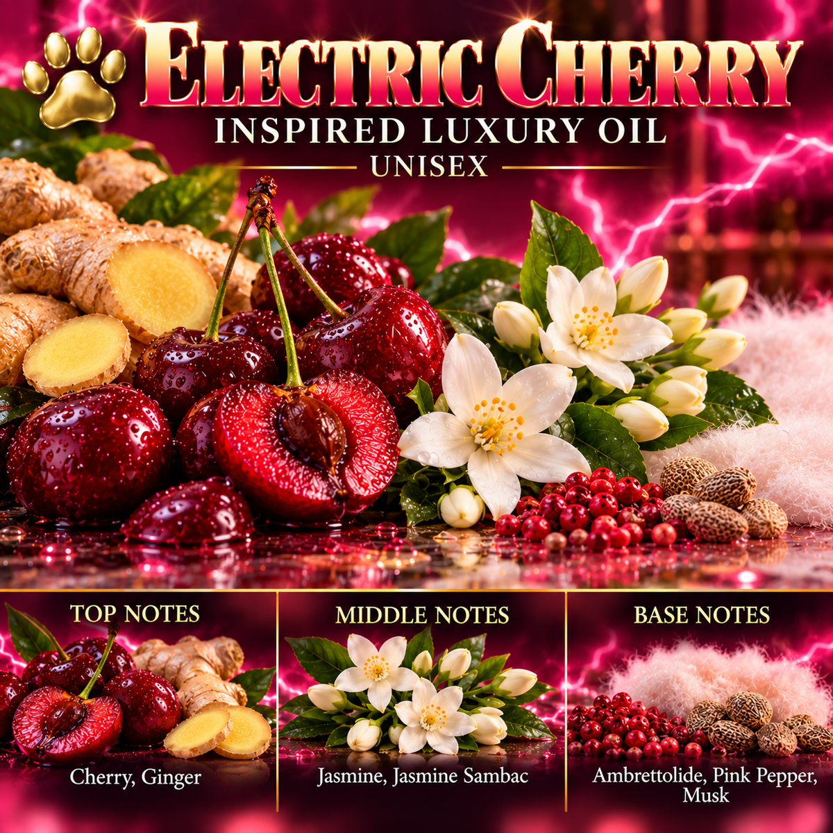 Electric Cherry Inspired Luxury Oil