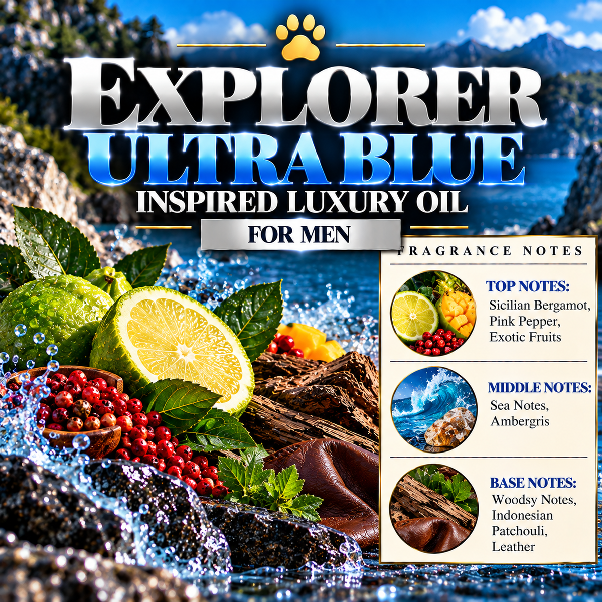 Explorer Ultra Blue Inspired Luxury Oil