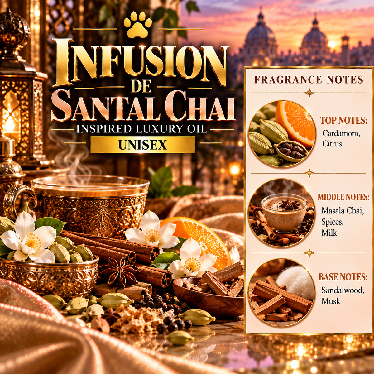 Infusion de Santal Chai Inspired Luxury Oil