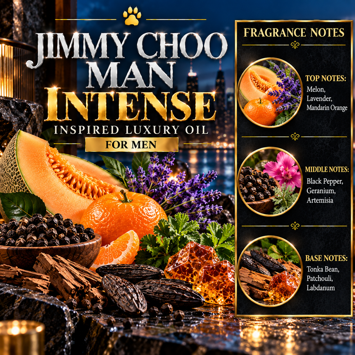 Jimmy Choo Man Intense Inspired Luxury Oil