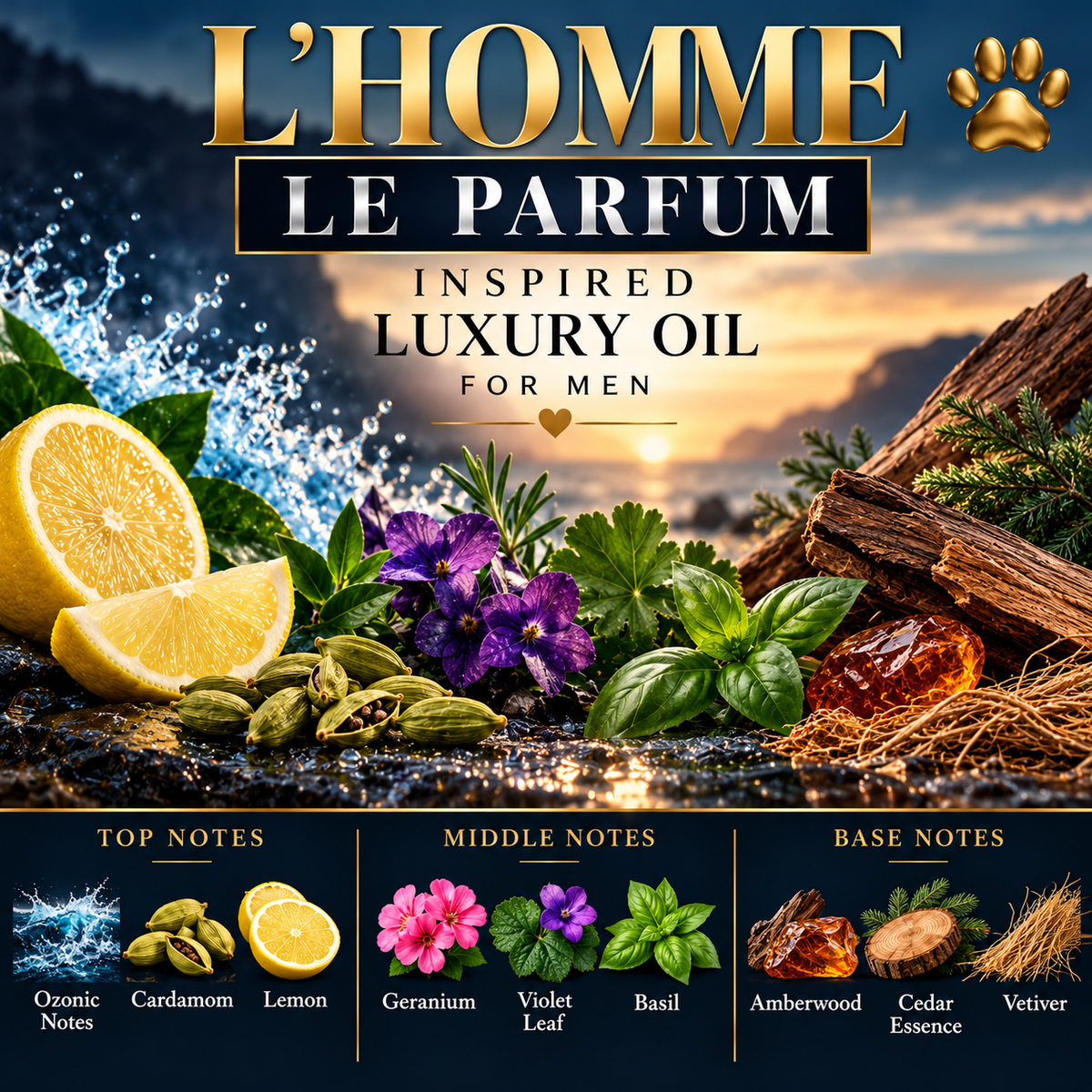 L’Homme Le Parfum Inspired Luxury Oil