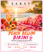 Peach Bellini Bikini Odor Eliminator Spray / Air Freshener
