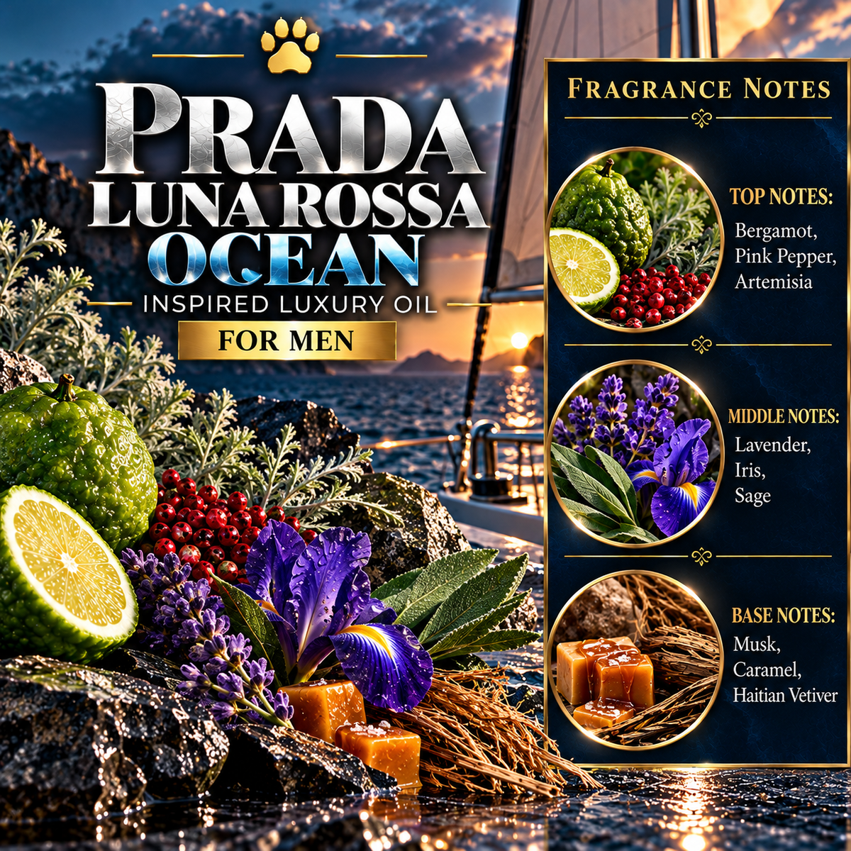 Prada Luna Rossa Ocean Inspired Luxury Oil