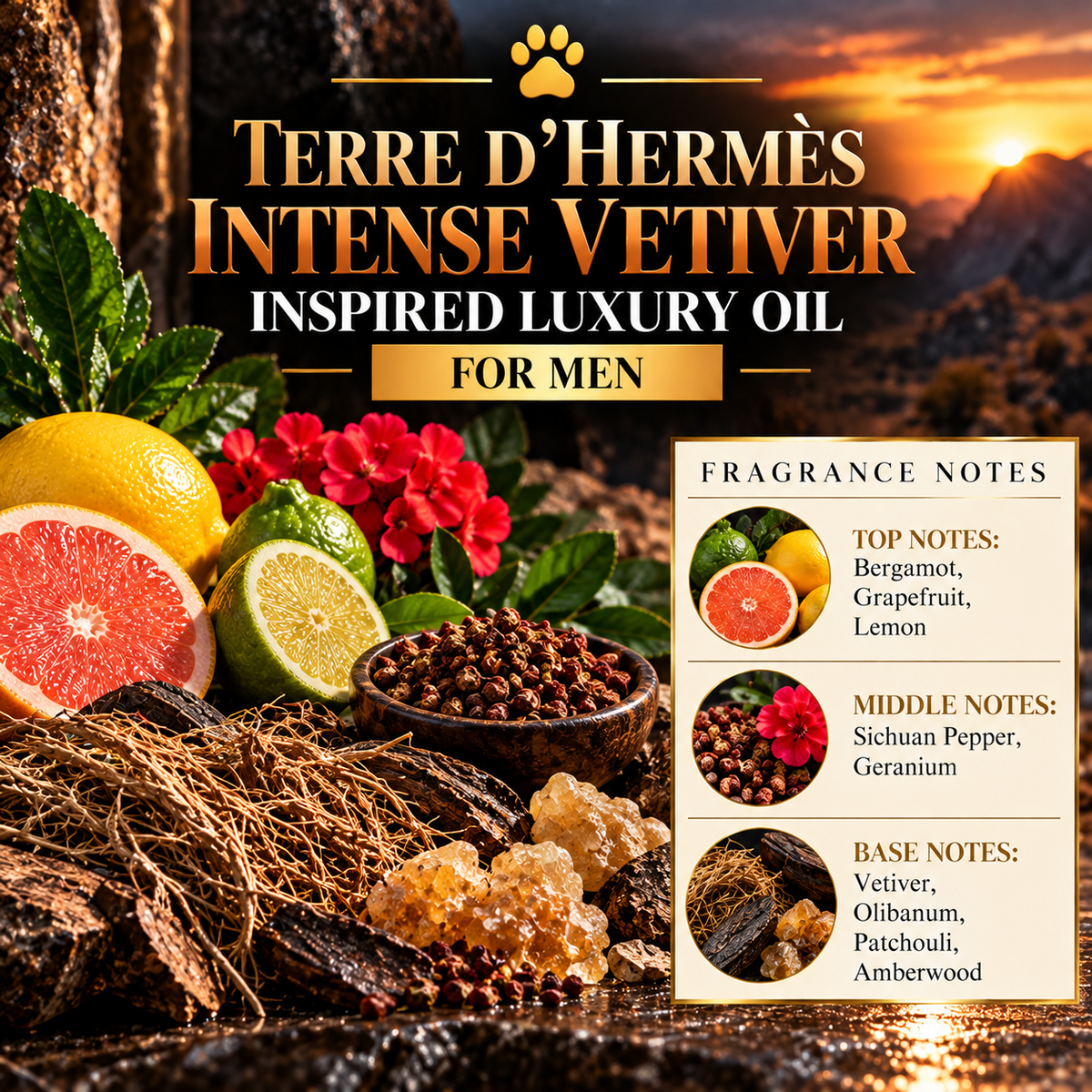Hermès Terre d'Hermès Intense Vetiver Inspired Luxury Oil