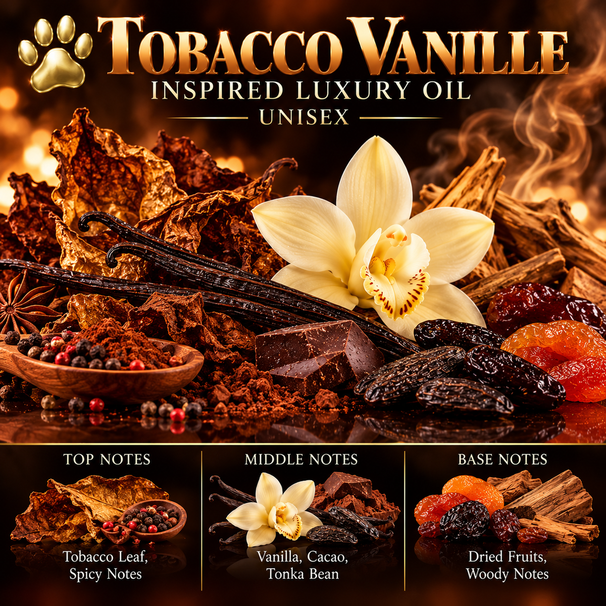 Tobacco Vanille Inspired Luxury Oil