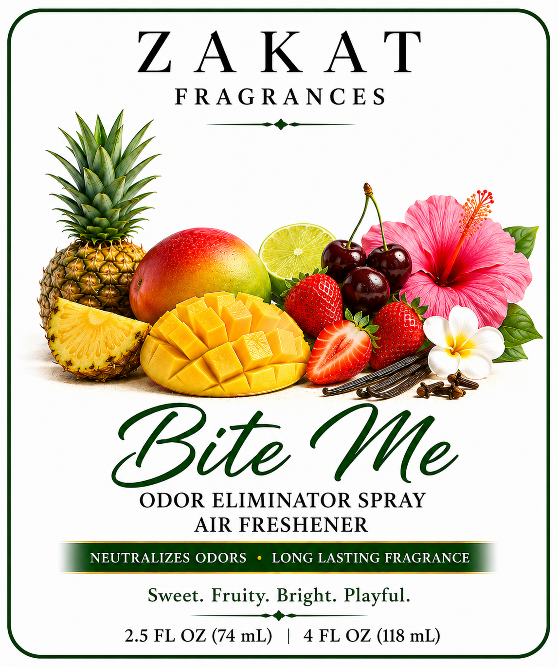 Bite Me Odor Eliminator Spray / Air Freshener