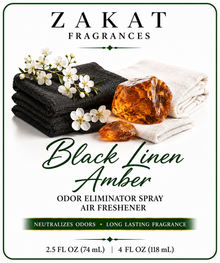 Black Linen Amber Odor Eliminator Spray