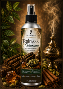 Teakwood & Cardamom Odor Eliminator Spray / Air Freshener