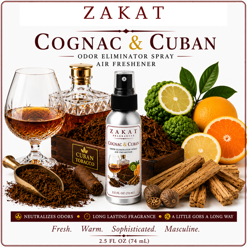 Cognac & Cuban Odor Eliminator Spray / Air Freshener