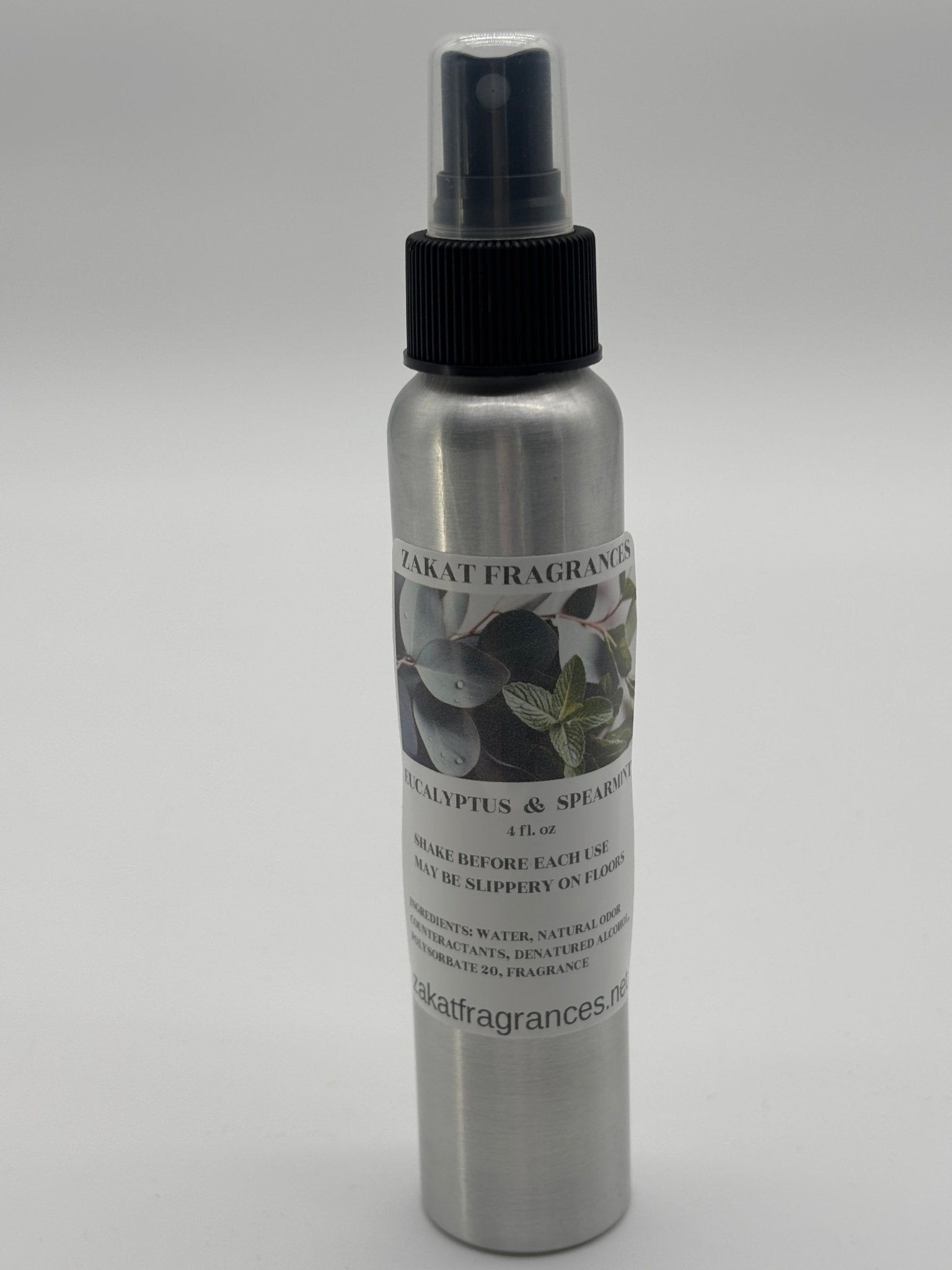 EUCALYPTUS & SPEARMINT ODOR ELIMINATOR SPRAY/AIR FRESHENER - ZAKAT FRAGRANCES