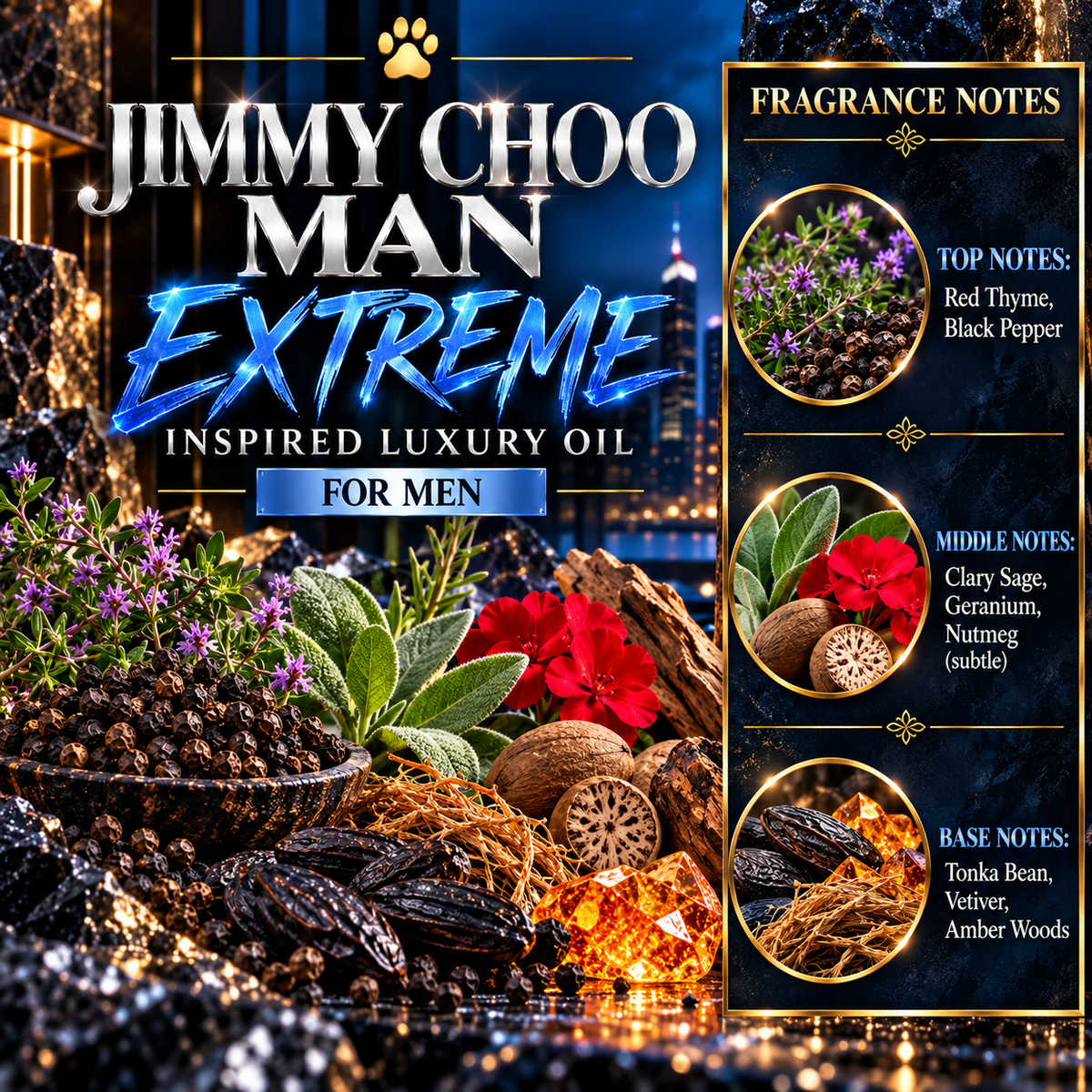 Jimmy Choo Man Extreme Inspired Luxury Oil