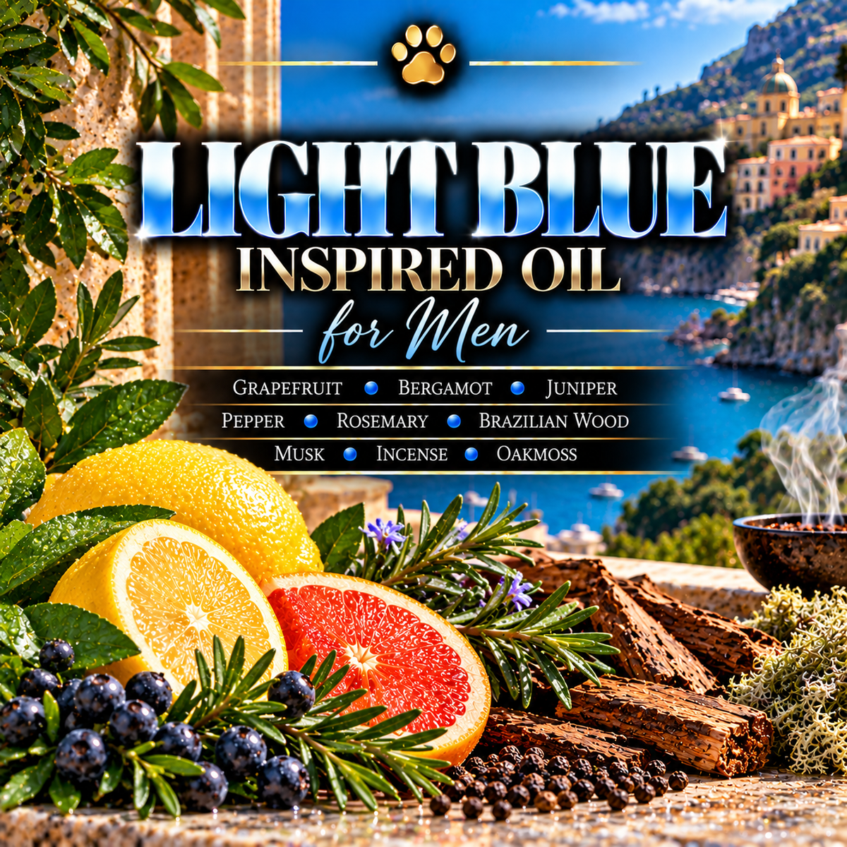 Light Blue Inspired Oil for Men