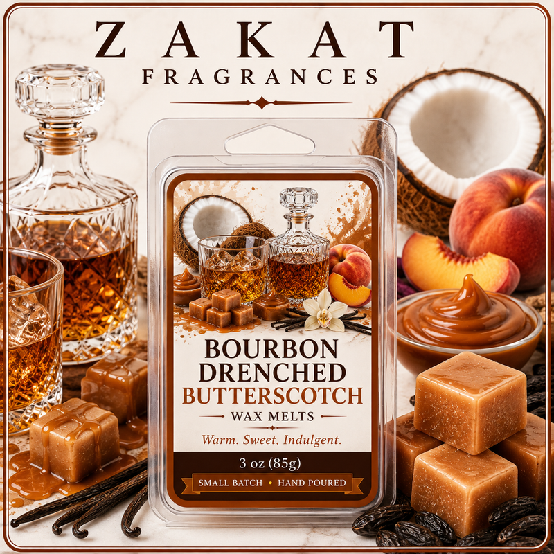 Bourbon Drenched Butterscotch Wax Melts + Liner Options