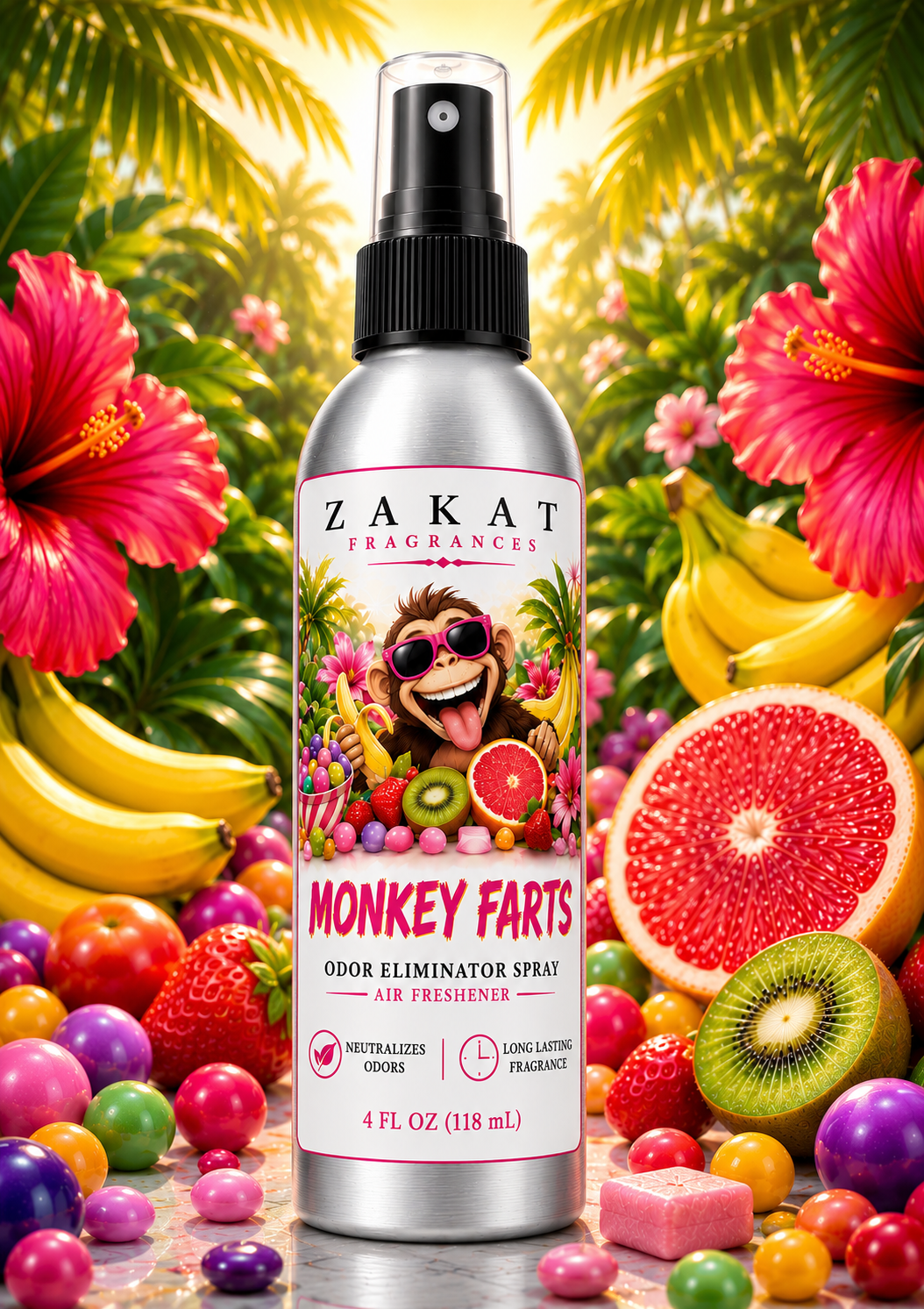 Monkey Farts Odor Eliminator Spray / Air Freshener