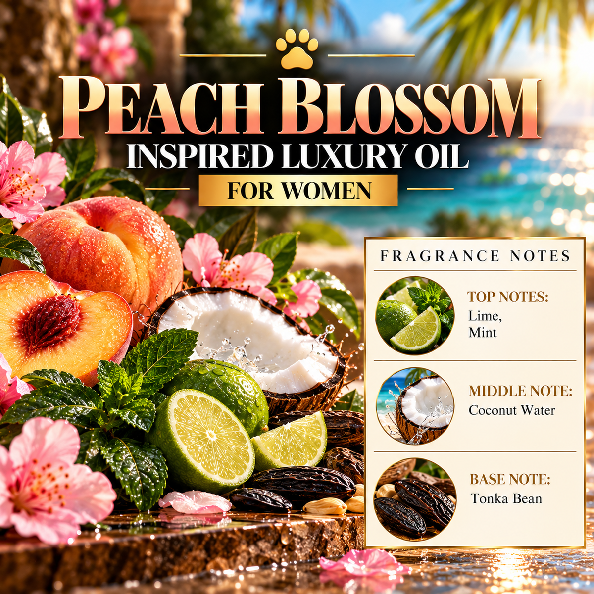 Beach Blossom Inspired Luxury Oil