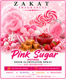 Pink Sugar Inspired Odor Eliminator Spray / Air Freshener