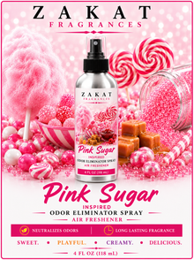 Pink Sugar Inspired Odor Eliminator Spray / Air Freshener