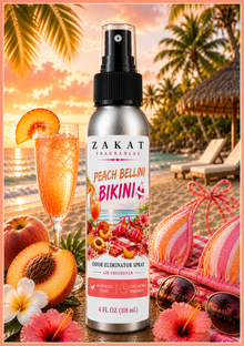 Peach Bellini Bikini Odor Eliminator Spray / Air Freshener