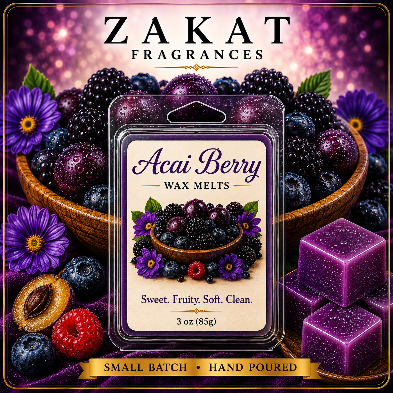 Acai Berry Wax Melts + Liner Options