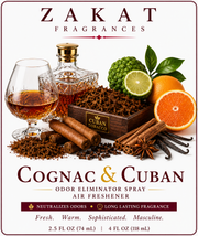Cognac & Cuban Odor Eliminator Spray / Air Freshener