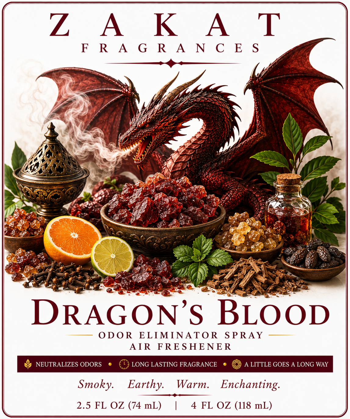 Dragon's Blood Odor Eliminator Spray / Air Freshener