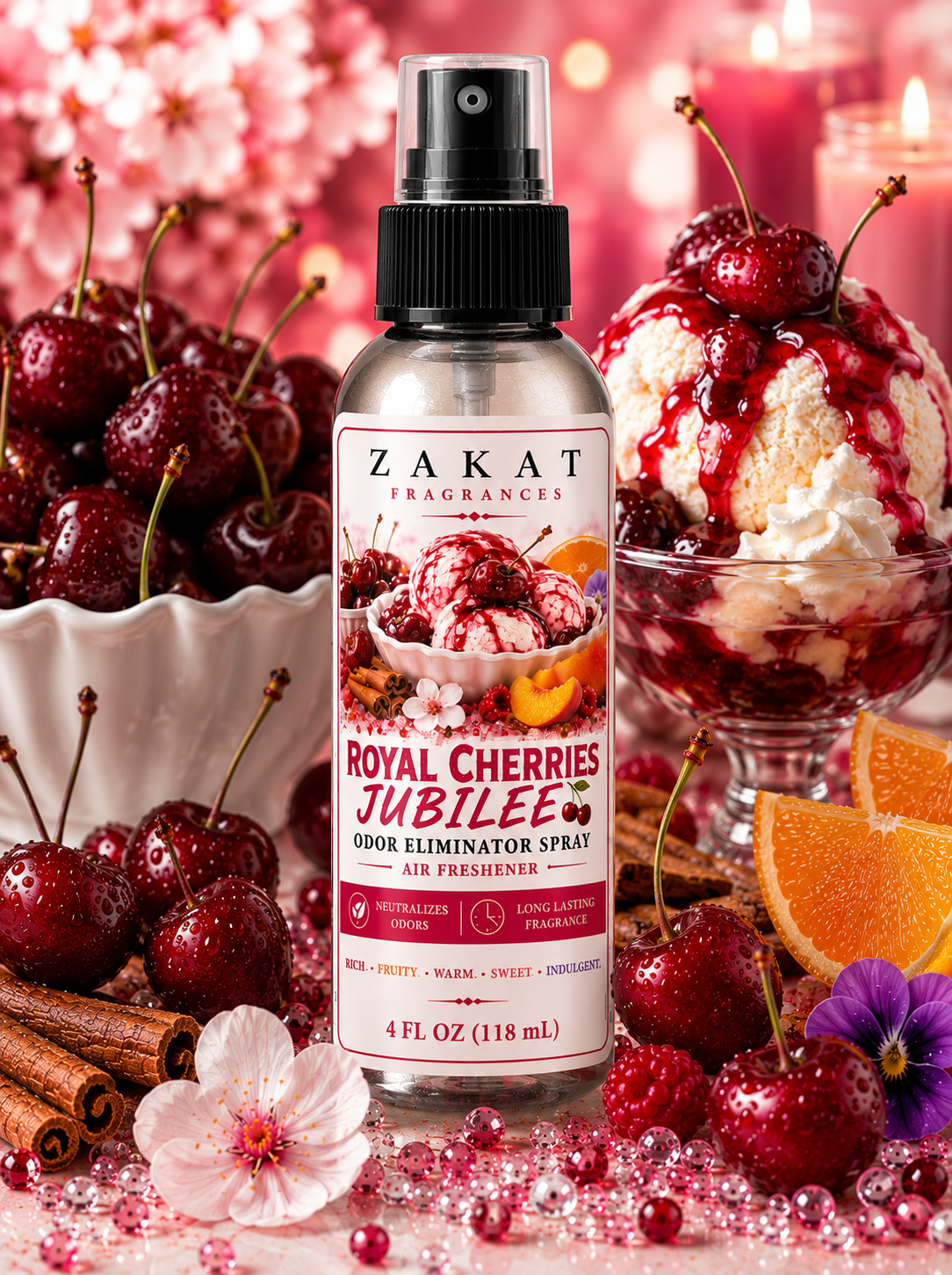 Royal Cherries Jubilee Odor Eliminator Spray / Air Freshener