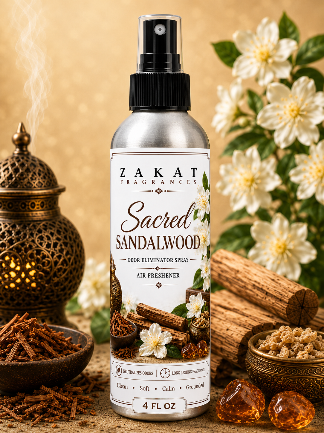 Sacred Sandalwood Odor Eliminator Spray / Air Freshener